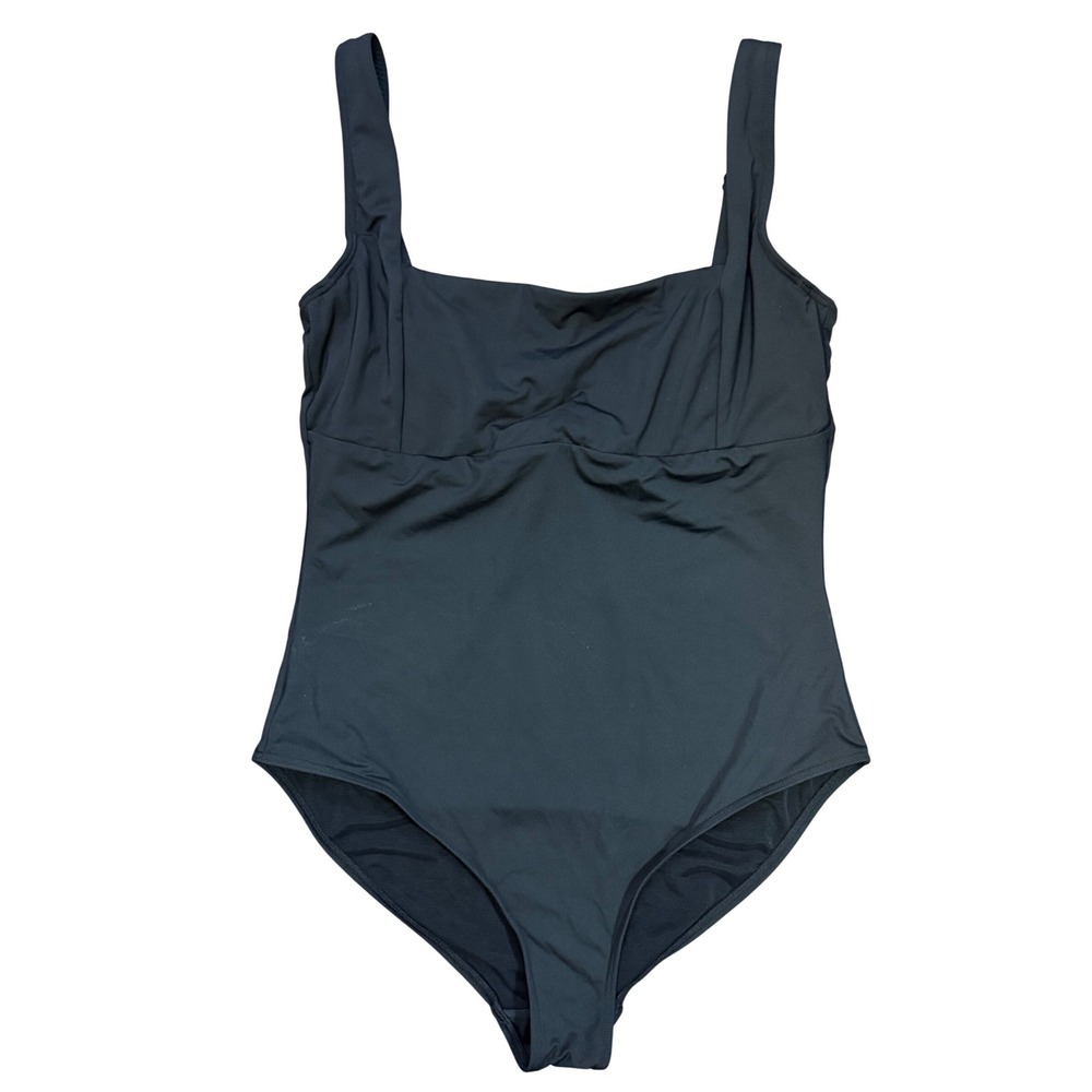Sea‎ Level Swim Australia Black Square Neck One Piece Swimsuit US 10 Powermesh